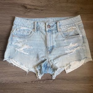 Denim Distressed Shorts